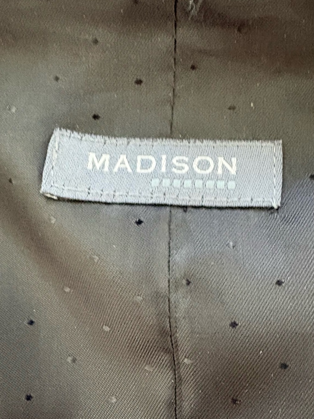 Men's Herringbone Grey Wool Vest - Classic Tailored Waistcoat - Picture 6 of 7